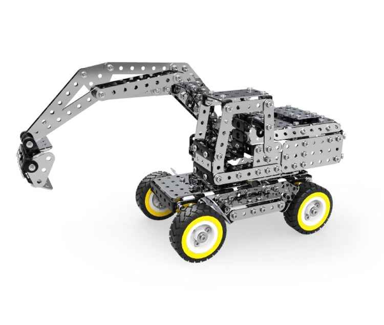 642PCS Connecting Rod Manually Operated Excavator DIY Assembly Building Block Educational Toys Kit For MoFun SW-031