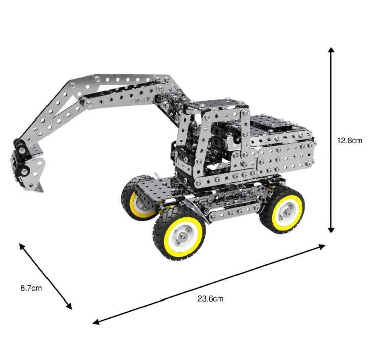 642PCS Connecting Rod Manually Operated Excavator DIY Assembly Building Block Educational Toys Kit For MoFun SW-031