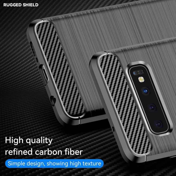 Brushed Texture Carbon Fiber TPU Case for Galaxy S10