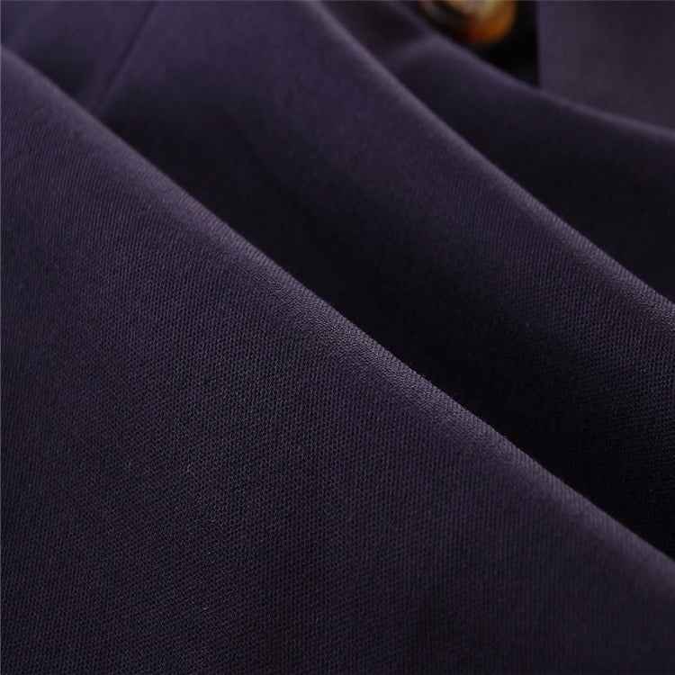 Girls Short-sleeved Single-breasted Jumpsuit