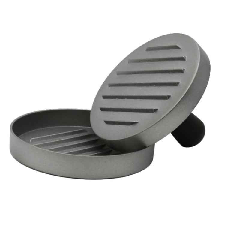 Household Food Grade Aluminum Alloy Kitchen Non-stick Coating Pressure Meat Patty Cake Hamburger Mold with 40 PCS Sided Silicone Papers