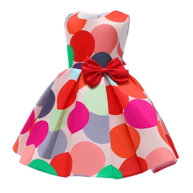 GirlsVest Skirt Dot Print Princess Dress