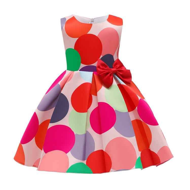 GirlsVest Skirt Dot Print Princess Dress