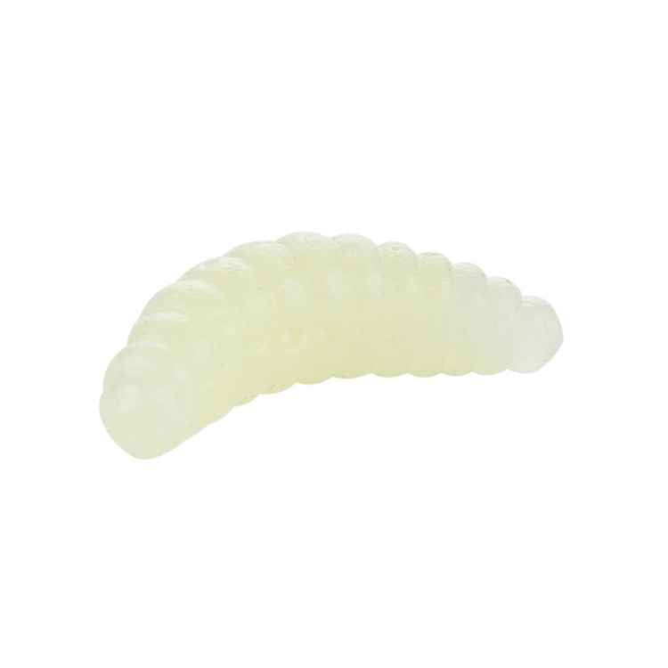 HENGJIA SO106 50 PCS 20mm Simulation Bread Bait Worms Crescent Soft Bait Horseback Fish Worm Bait Fishing Gear