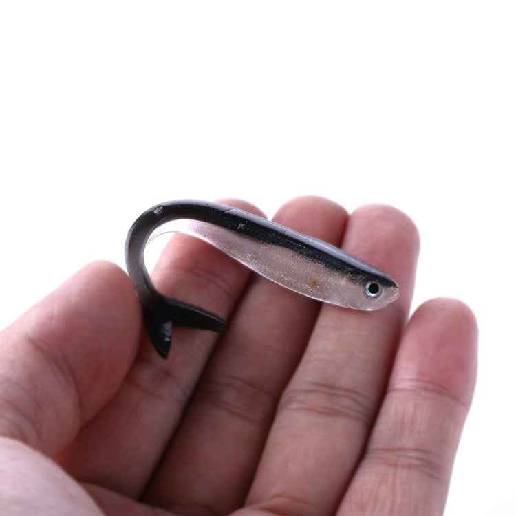 HENGJIA SO101 10 PCS 8cm/2.4g Loach Soft Bait Two-color Small Fish Road Soft Fishing Lure for Sea Fishing