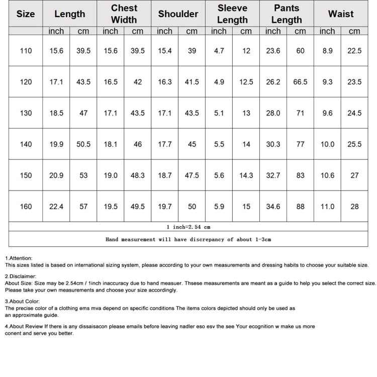 Girls Short-sleeved Blouse + Two-piece Casual Trousers