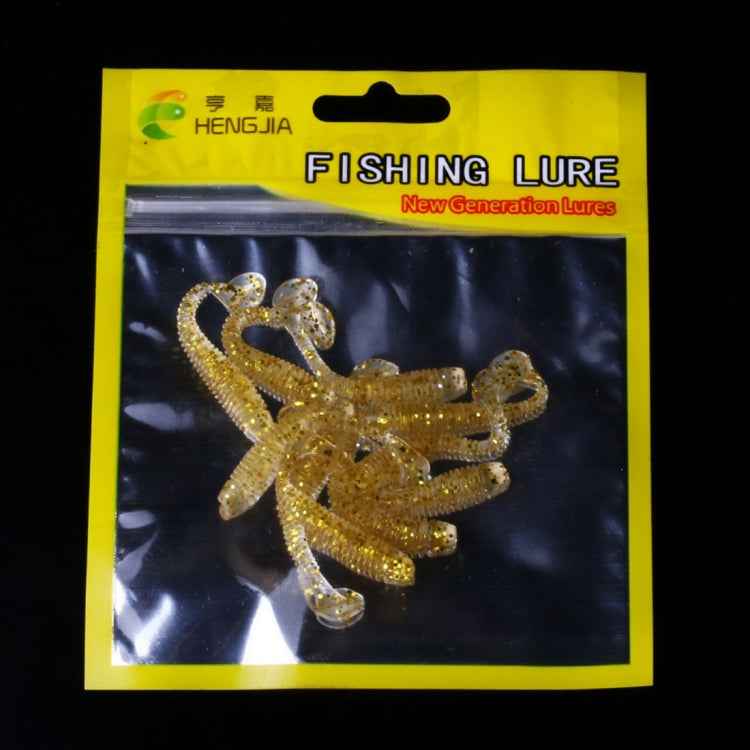 HENGJIA SO041 5cm/0.6g 10 PCS Fishing Wobbler Soft Jigging Fishing Lure Worm Swimbaits Silicone Bait