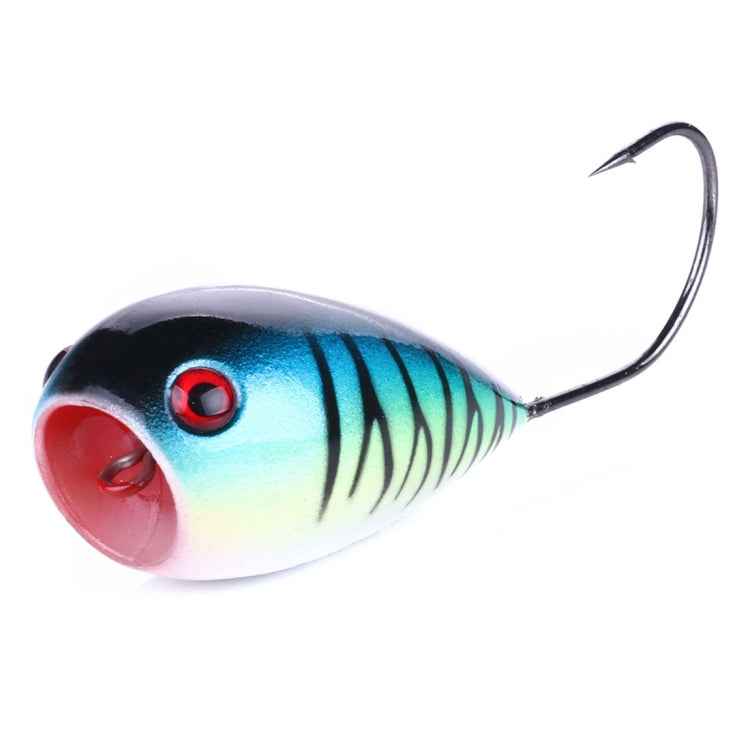 HENGJIA PO036 8cm/13g Big Mouth Single Hook Hitting Water Wave Hard Bait Lure Outdoor Fishing Gear Lure Fishing Bait Fishing Tackle