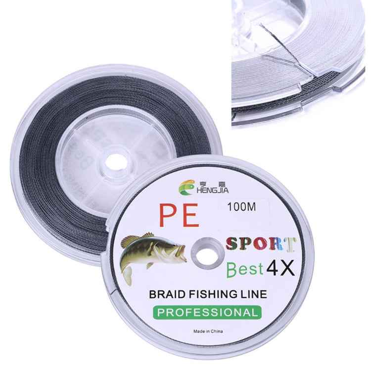 HENGJIA FLP41G 100m Gray 4 Series Strong Weaving Line Fishing Line PE Fishing Line