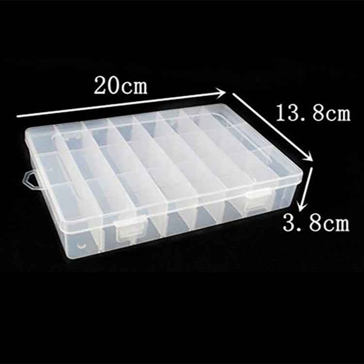 HENGJIA qt022 Twenty Four Grid Waterproof Multifunction Fishing Tool Gear Storage Transparent Fishing Tackle Box