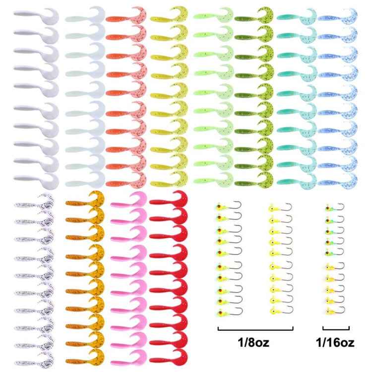 HENGJIA SO002150T 6.5CM/2G 150 PCS Outdoor Fishing Lures Fish Bait Set for Fishing