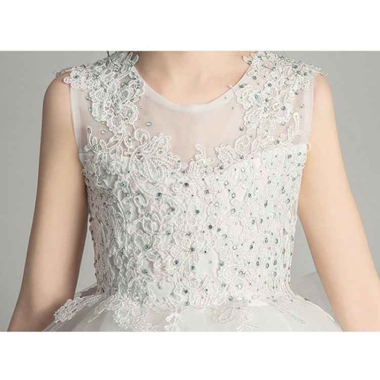 Sleeveless Long Lace Princess Dress Pettiskirt Performance Formal Dress for Girls