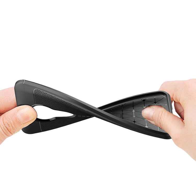 Litchi Texture TPU Shockproof Case for MOTO E6