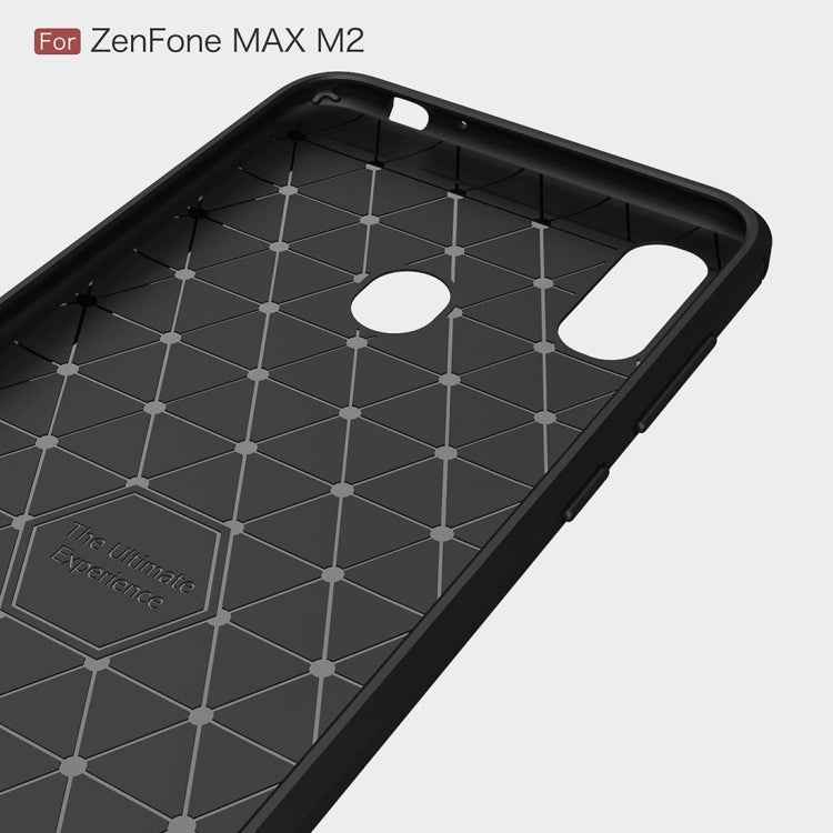 Brushed Texture Carbon Fiber Shockproof TPU Case for ASUS ZenFone Max (M2)