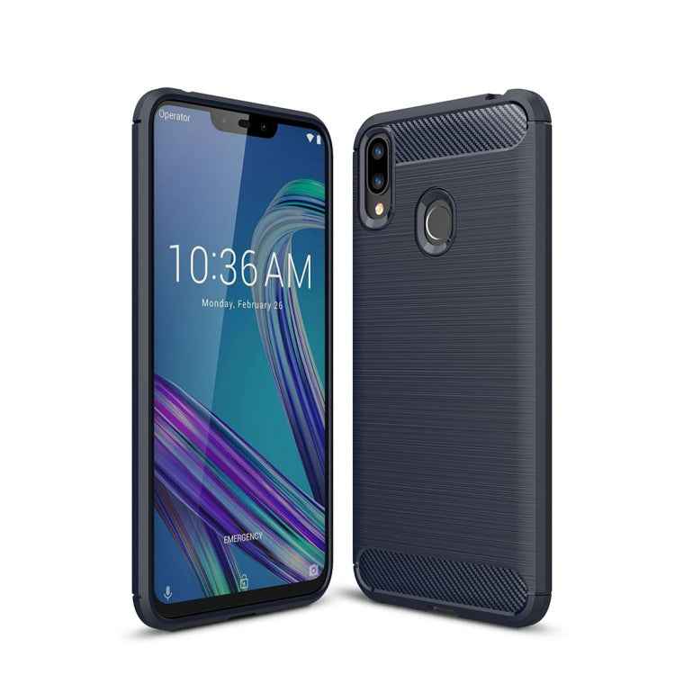 Brushed Texture Carbon Fiber Shockproof TPU Case for ASUS ZenFone Max (M2)