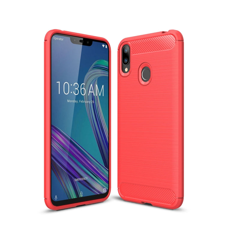 Brushed Texture Carbon Fiber Shockproof TPU Case for ASUS ZenFone Max (M2)