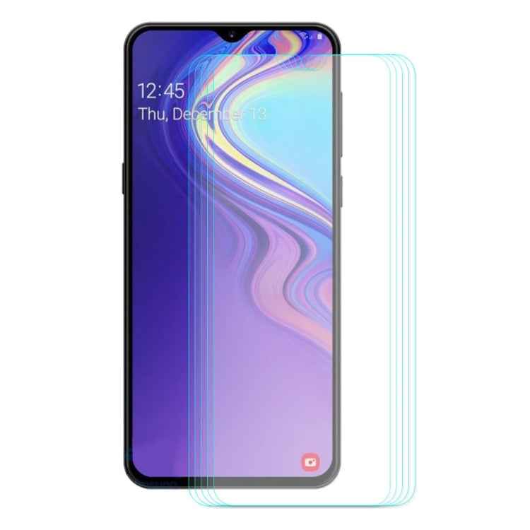 5 PCS ENKAY Hat-Prince 0.26mm 9H 2.5D Curved Full Screen Tempered Glass Film For Galaxy M20, Galaxy M20