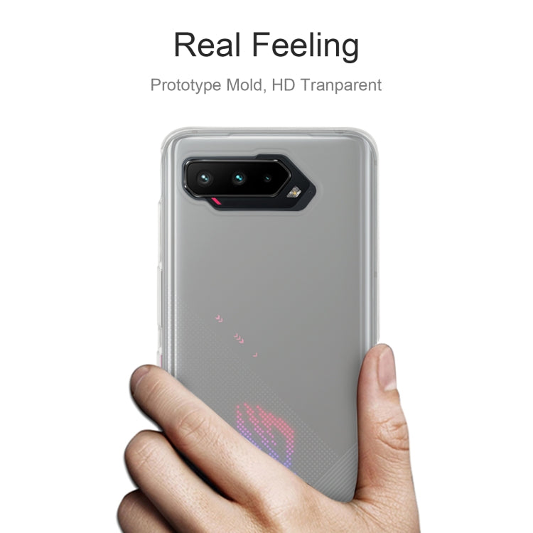 For Asus ROG Phone 5 0.75mm Ultra-thin Transparent TPU Soft Protective Case, For Asus ROG Phone 5