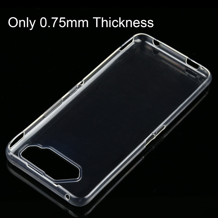 For Asus ROG Phone 5 0.75mm Ultra-thin Transparent TPU Soft Protective Case, For Asus ROG Phone 5