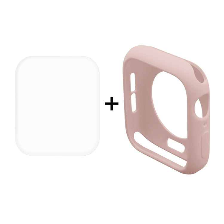 ENKAY Hat-Prince 2 in 1 TPU Semi-clad Protective Shell + 3D Full Screen PET Curved Heat Bending HD Screen Protector For Apple Watch Series 6 / 5 / 4 / Watch SE 44mm