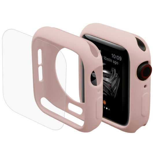 ENKAY Hat-Prince 2 in 1 TPU Semi-clad Protective Shell + 3D Full Screen PET Curved Heat Bending HD Screen Protector For Apple Watch Series 6 / 5 / 4 / Watch SE 44mm