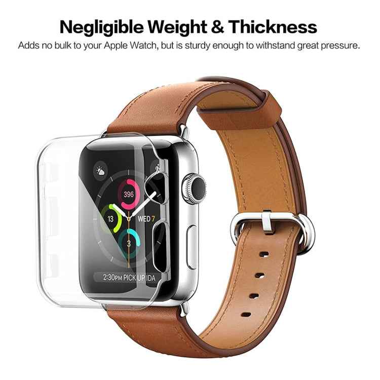 For Apple Watch Series 3 38mm Transparent PC Protective Case