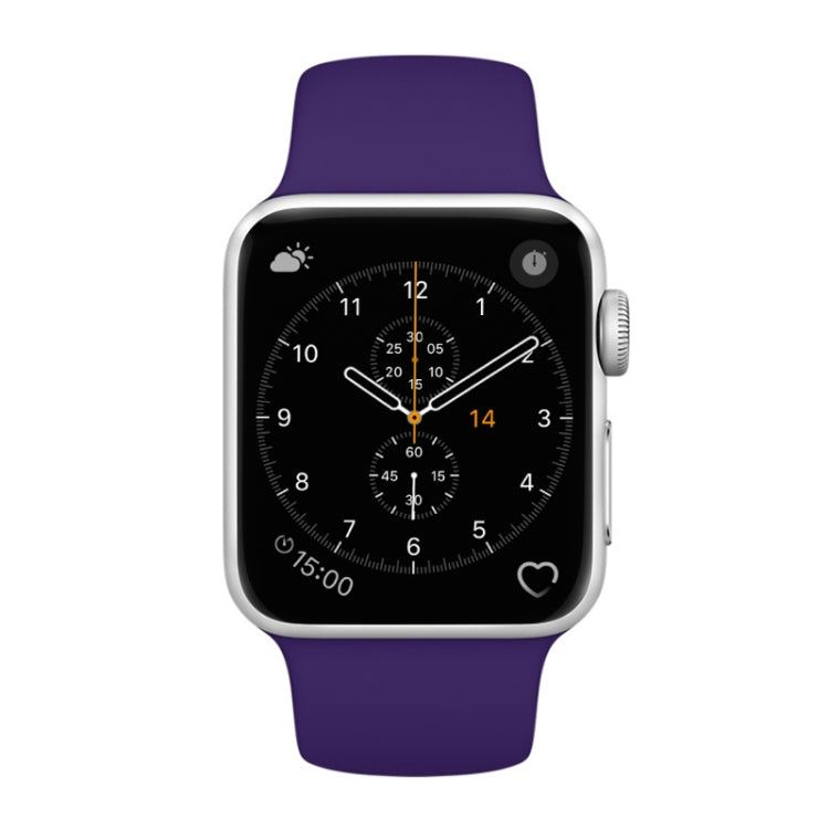 For Apple Watch Series 3 & 2 & 1 38mm Fashion Simple Style Silicone Wrist Watch Band