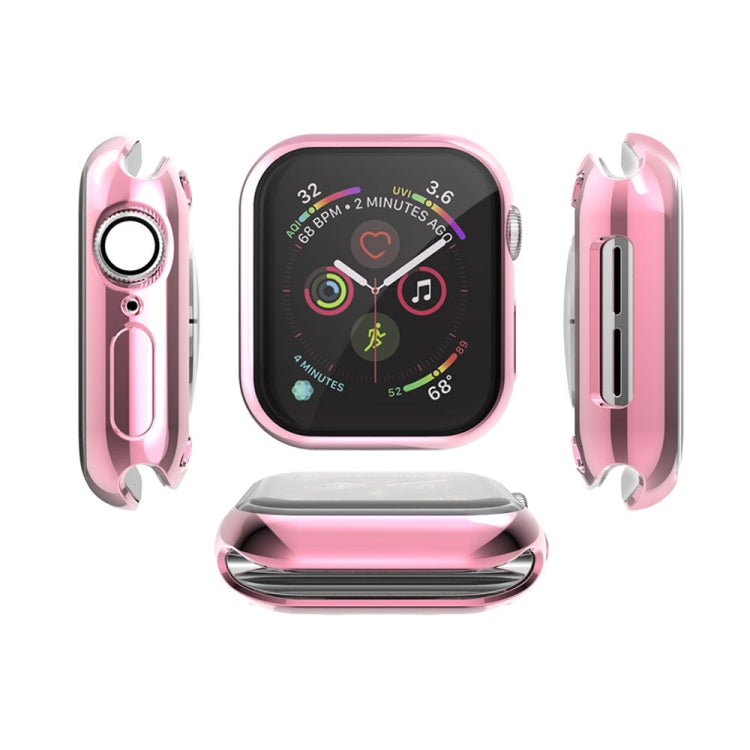 Full Coverage Plating TPU Case For Apple Watch Series 6 / 5 / 4 / Watch SE 40mm
