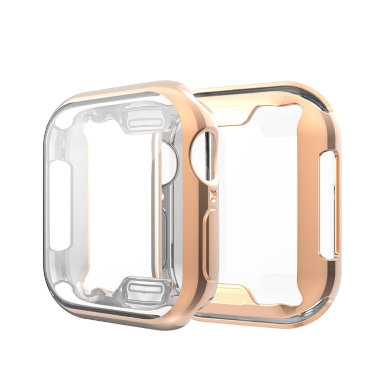 Full Coverage Plating TPU Case For Apple Watch Series 6 / 5 / 4 / Watch SE 40mm, For Apple Watch Series 6 / 5 / 4 / Watch SE 40mm, For Series 5 & 4 40mm