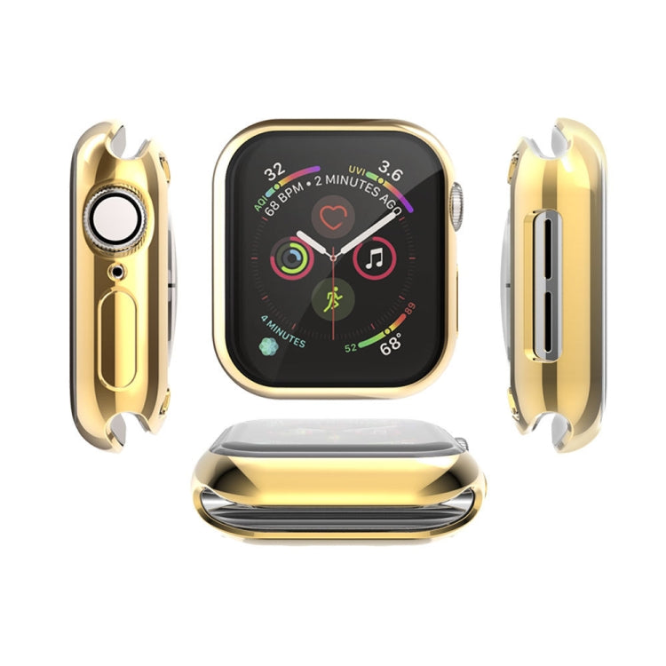 Full Coverage Plating TPU Case for Apple Watch Series 5 & 4 44mm, For Series 5 & 4 44mm