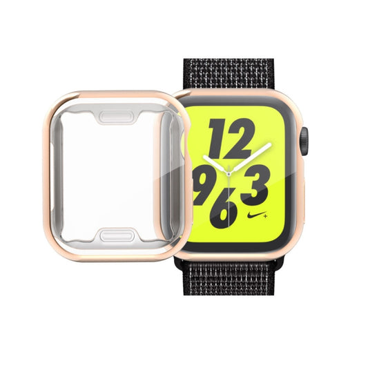 Full Coverage Plating TPU Case For Apple Watch Series 6 / 5 / 4 / Watch SE 44mm