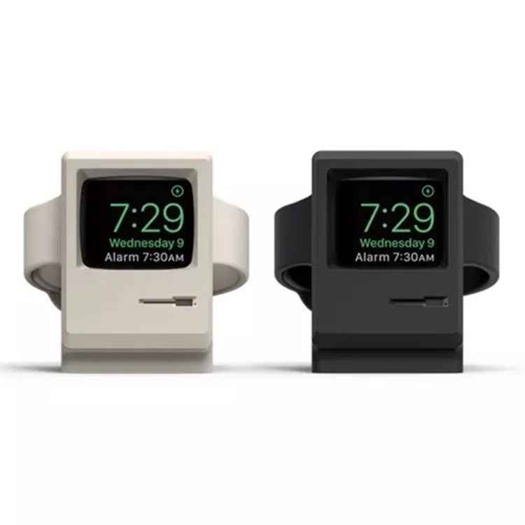 Retro Style Silica Gel Apple Watch Charging Dock Stand Holder Station