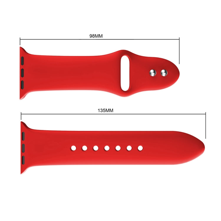 Double Rivets Silicone Watch Band for Apple Watch Series 3 & 2 & 1 38mm, Apple Watch 38mm
