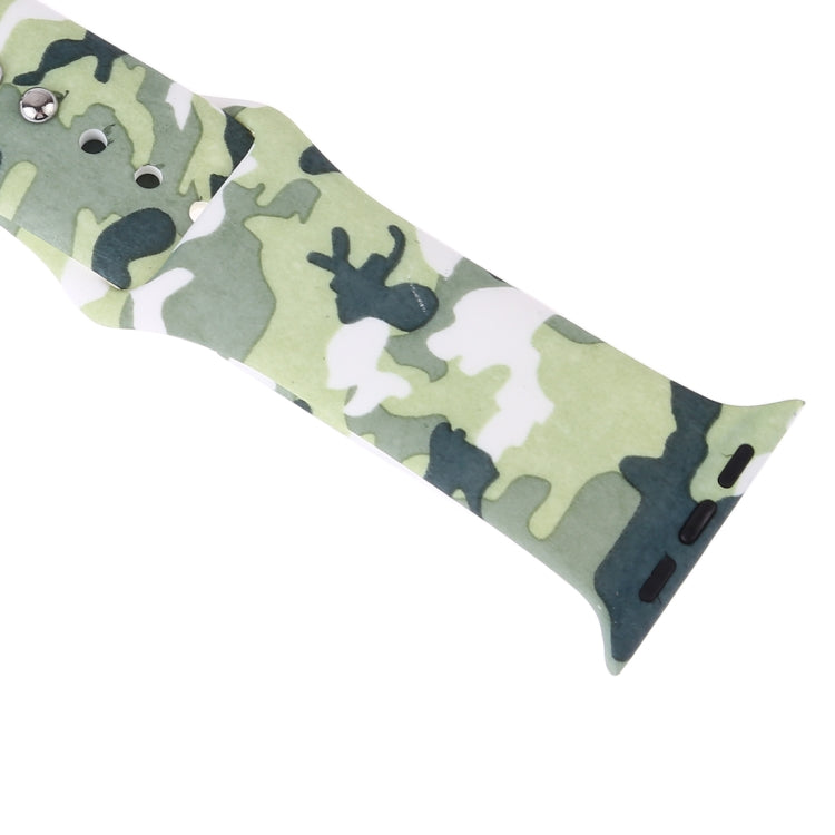 Silicone Printing Strap for Apple Watch Series 5 & 4 40mm (Color Flower Pattern), 40mm