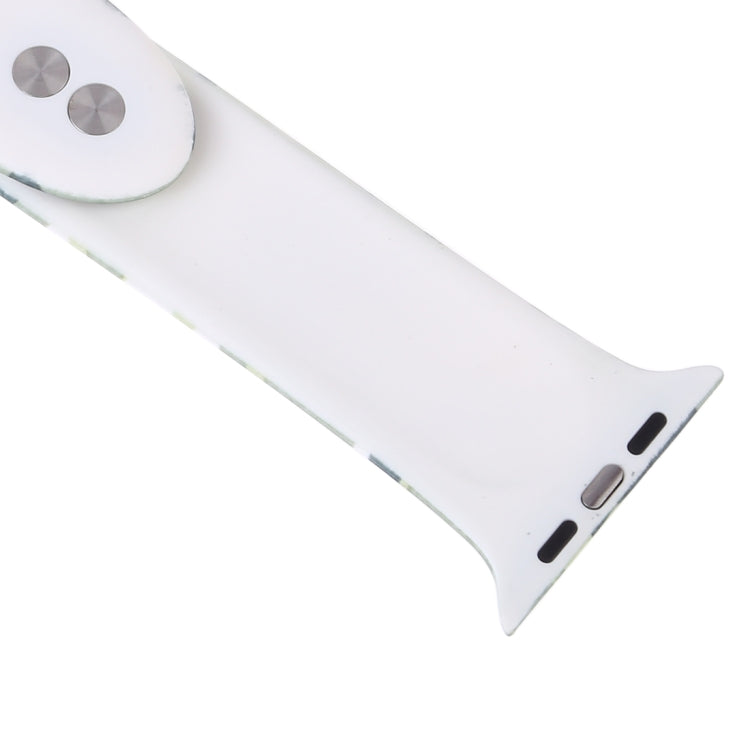 Silicone Printing Strap for Apple Watch Series 5 & 4 40mm (Color Flower Pattern), 40mm