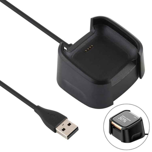 For Fitbit Versa 2 Charger Charging Dock Base Stand Holder with 1m Charging Cable