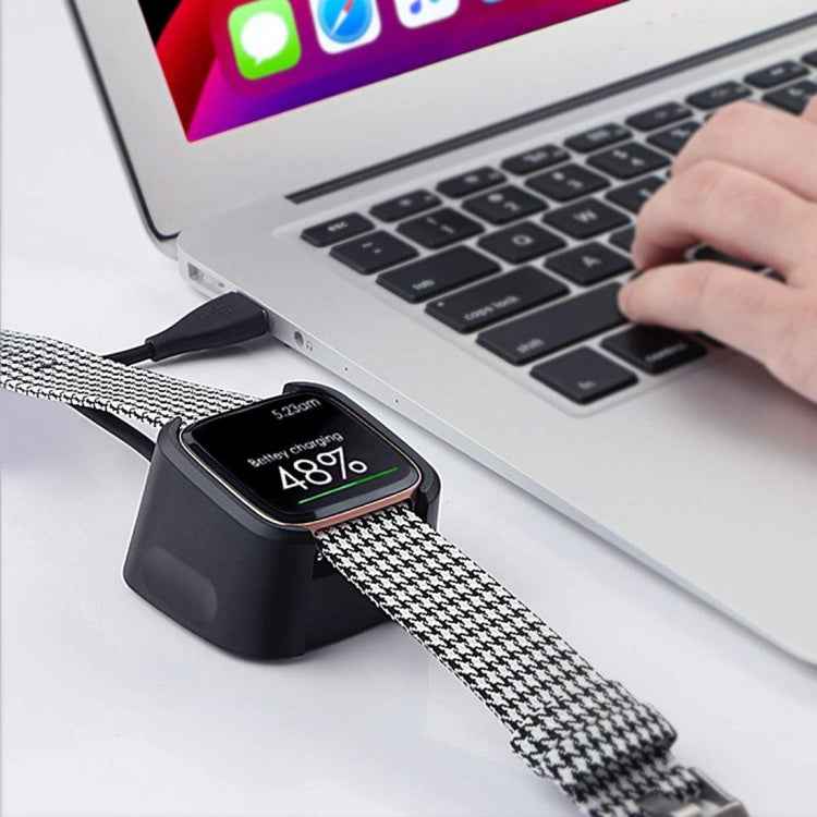 For Fitbit Versa 2 Charger Charging Dock Base Stand Holder with 1m Charging Cable
