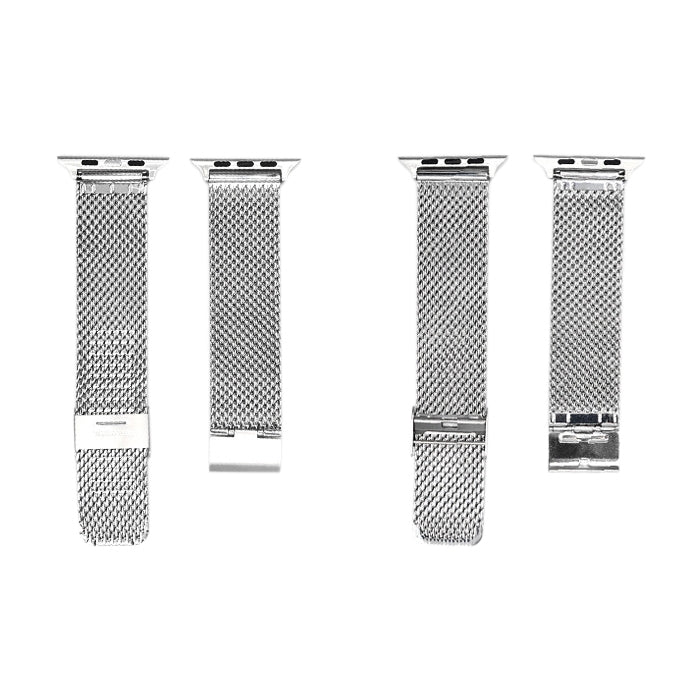 304 Stainless Steel Milanese Watch Band with Connector For Apple Watch Series 10 42mm / 9&8&7 41mm / SE 3&SE 2&6&SE&5&4 40mm / 3&2&1 38mm