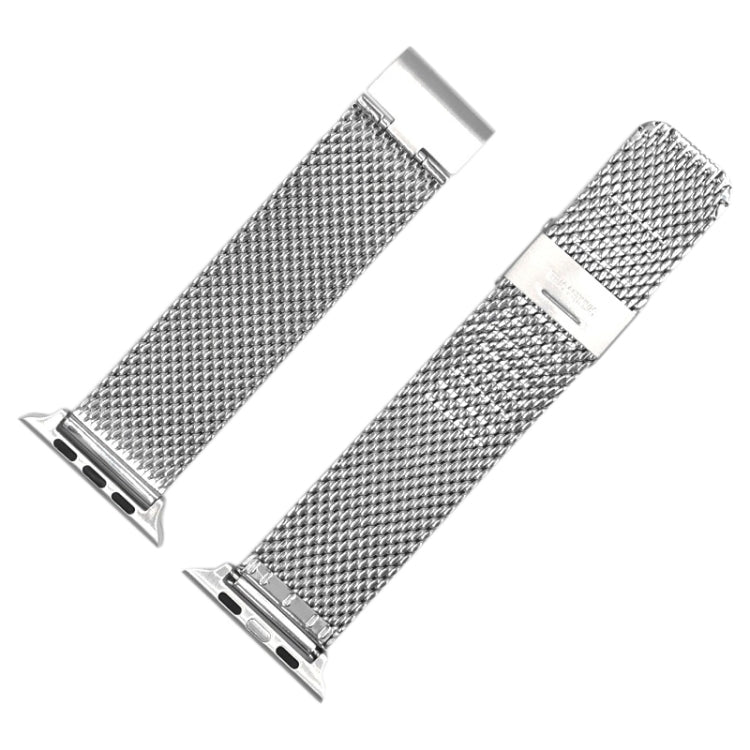 304 Stainless Steel Milanese Watch Band with Connector For Apple Watch Ultra 49mm&Watch Ultra 2 49mm / Series 10 46mm / 9&8&7 45mm / SE 3&SE 2&6&SE&5&4 44mm / 3&2&1 42mm