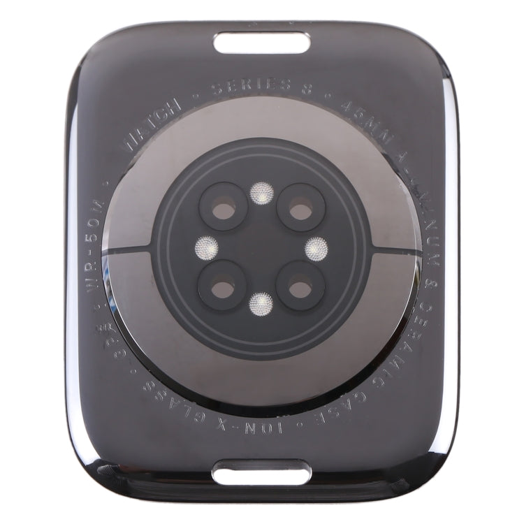 For Apple Watch Series 8 45mm GPS Glass Back Cover With Charging Module, For Watch Series 8 45mm GPS