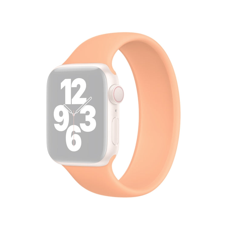 For Apple Watch Ultra 49mm&Watch Ultra 2 49mm / Series 10 46mm / 9&8&7 45mm / SE 3&SE 2&6&SE&5&4 44mm / 3&2&1 42mm Solid Color Elastic Silicone Watch Band, Size:L 156mm