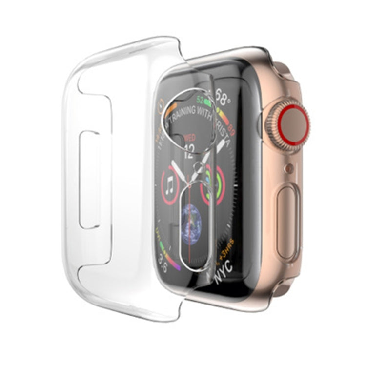 For Apple Watch Series 6 & SE & 5 & 4 40mm Full Coverage PC Case(Transparent), Series 6 & SE & 5 & 4 40mm