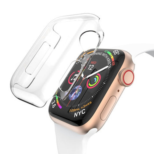 For Apple Watch Series 6 & SE & 5 & 4 44mm Full Coverage PC Case(Transparent), Series 6 & SE & 5 & 4 44mm
