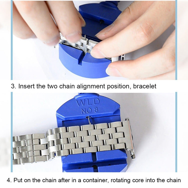 22mm Men Hidden Butterfly Buckle 7 Beads Stainless Steel Watch Band For Apple Watch 38mm, 22mm Men