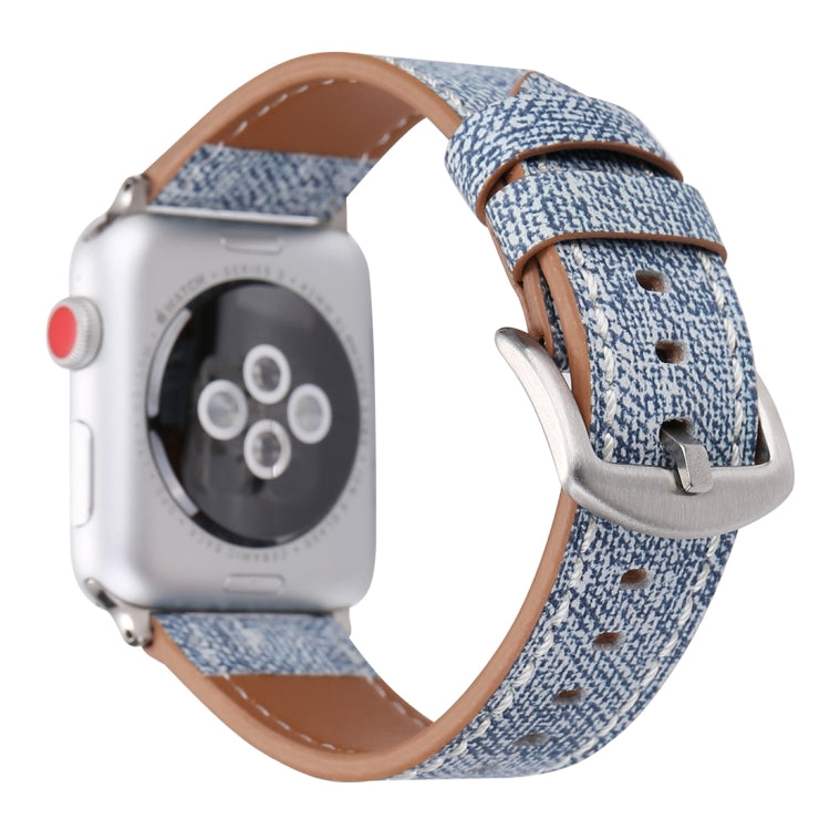 For Apple Watch Ultra 49mm&Watch Ultra 2 49mm / Series 10 46mm / 9&8&7 45mm / SE 3&SE 2&6&SE&5&4 44mm / 3&2&1 42mm Simple Fashion Genuine Leather Cowboy Pattern Watch Band