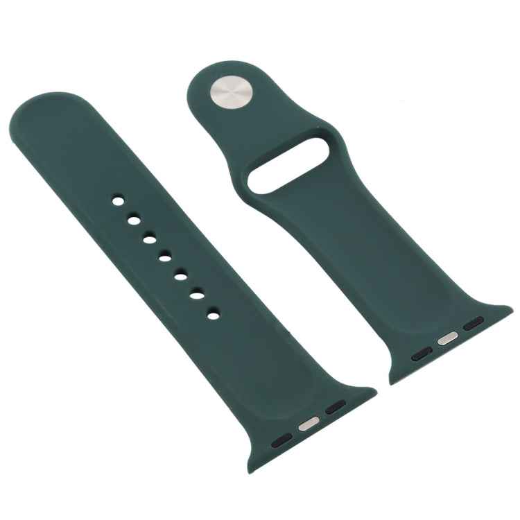 For Apple Watch Series 7 41mm / 6 & SE & 5 & 4 40mm / 3 & 2 & 1 38mm Silicone Watch Band