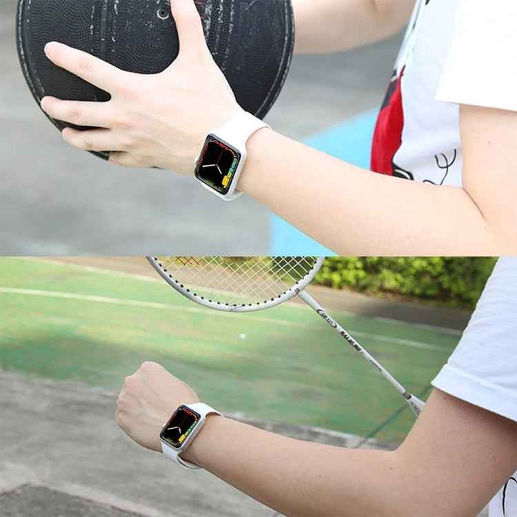 For Apple Watch Series 7 41mm / 6 & SE & 5 & 4 40mm / 3 & 2 & 1 38mm Silicone Watch Band
