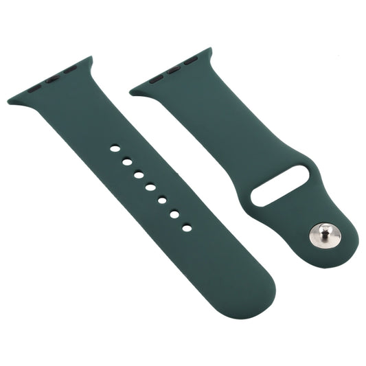 For Apple Watch Series 7 41mm / 6 & SE & 5 & 4 40mm / 3 & 2 & 1 38mm Silicone Watch Band