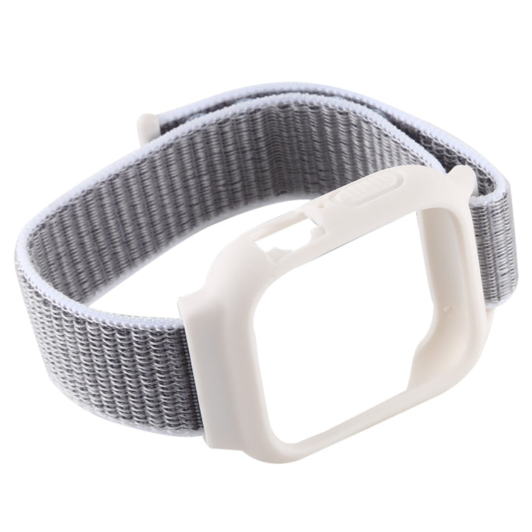 For Apple Watch Ultra 49mm&Watch Ultra 2 49mm / Series 10 46mm / 9&8&7 45mm / SE 3&SE 2&6&SE&5&4 44mm / 3&2&1 42mm Nylon Watch Band with Hook and Loop Fastener