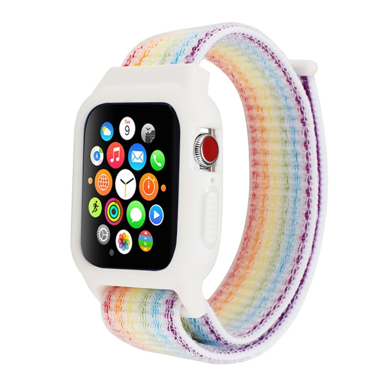 For Apple Watch Ultra 49mm&Watch Ultra 2 49mm / Series 10 46mm / 9&8&7 45mm / SE 3&SE 2&6&SE&5&4 44mm / 3&2&1 42mm Nylon Watch Band with Hook and Loop Fastener, For Apple Watch Ultra 49mm / Series 8&7 45mm / SE 2&6&SE&5&4 44mm / 3&2&1 42mm�������������...